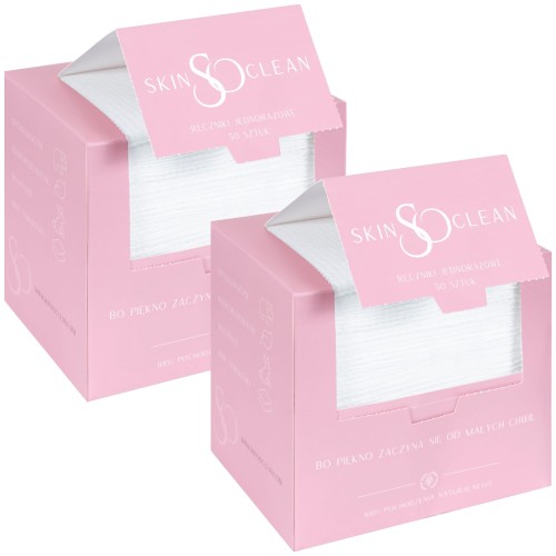 Zestaw ręczniki jednorazowe SkinSoClean 2x 50 sztuk