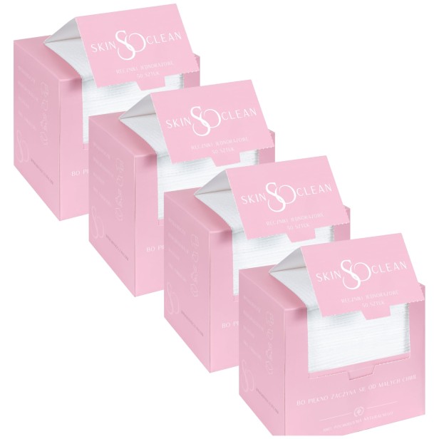 Zestaw ręczniki jednorazowe Skin So Clean 4x50szt
