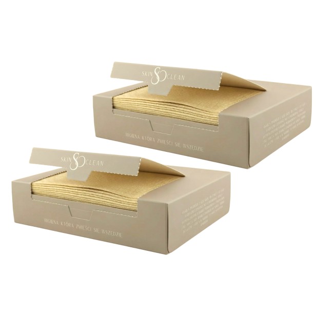 BAMBUSOWE RĘCZNIKI JEDNORAZOWE DO TWARZY SKIN SO CLEAN XL